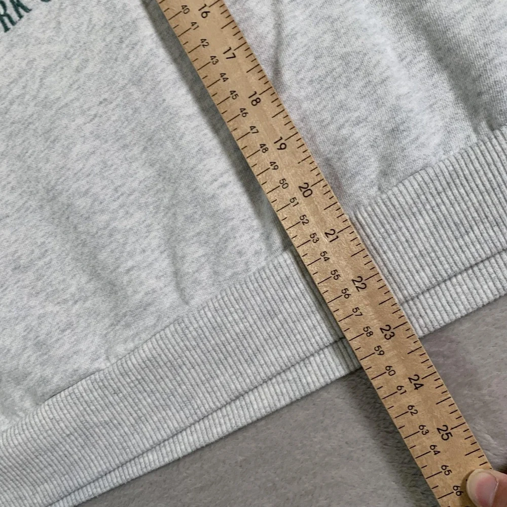 Hollister Sweatshirt Mens Medium NYC New York City Chenille Applique Crewneck - Picture 5 of 11
